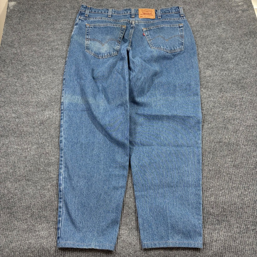 Vintage Levis 560 Jeans Mens 42x32 Loose Fit Tapered Leg Medium Wash Blue